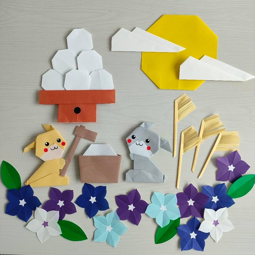 折り紙 ススキの作り方How To Make an Origami Japanese Pampas Grass - YouTube