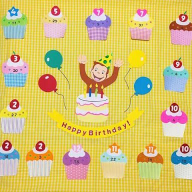 壁面飾り 壁面 お誕生日表 お誕生日 保育 幼稚園 その他素材 hashibami 通販 8661463Creema クリーマ