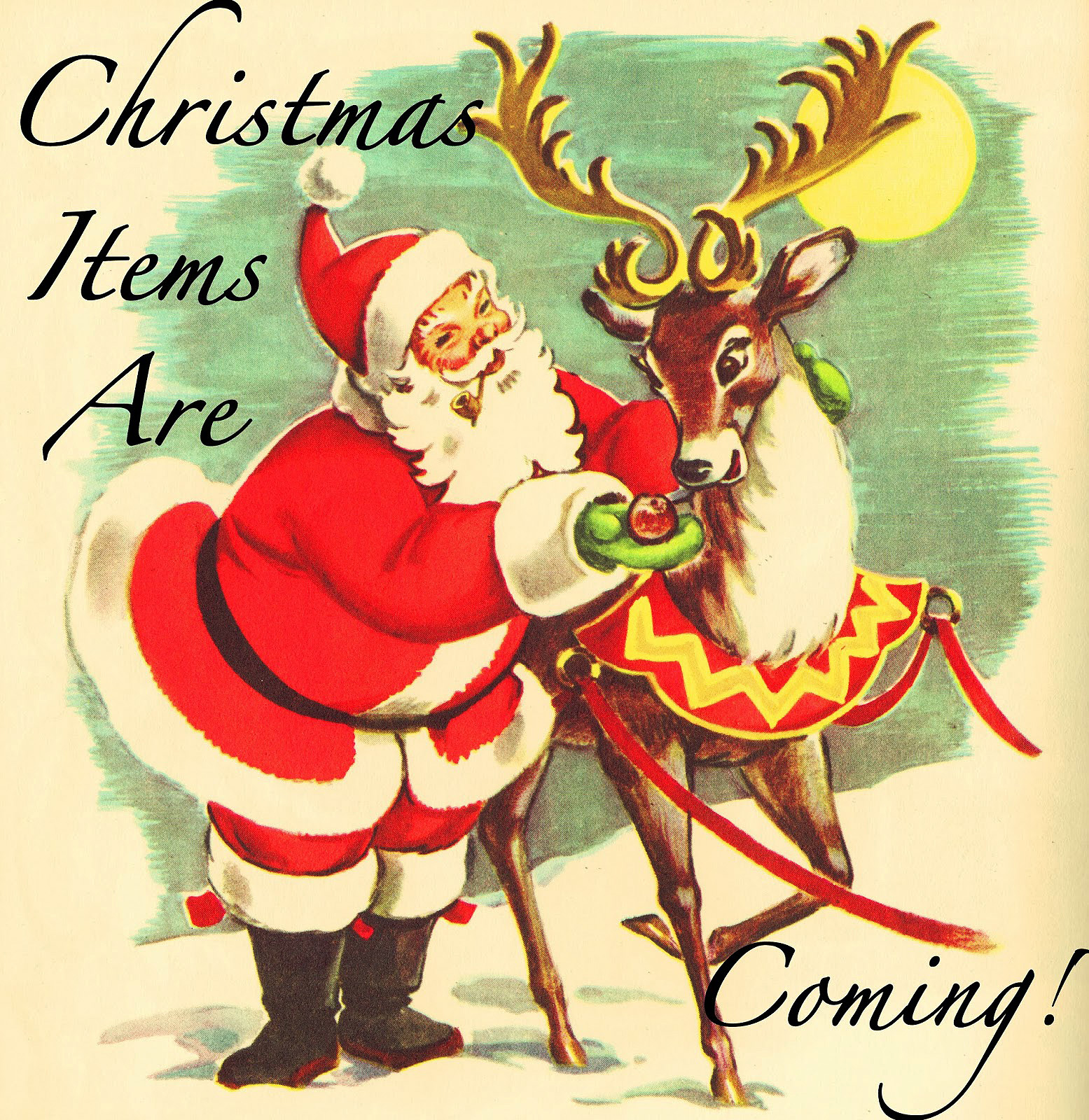 可愛いクリスマスの背景イラスト - 繋ぎ目のないパターン - チコデザ