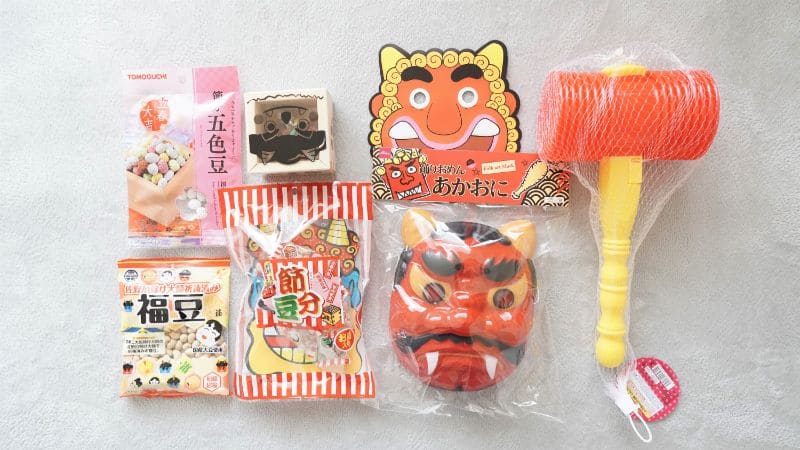 ダイソー100均節分グッズ2018 鬼のお面・豆・恵方巻きグッズ画像オシャベ