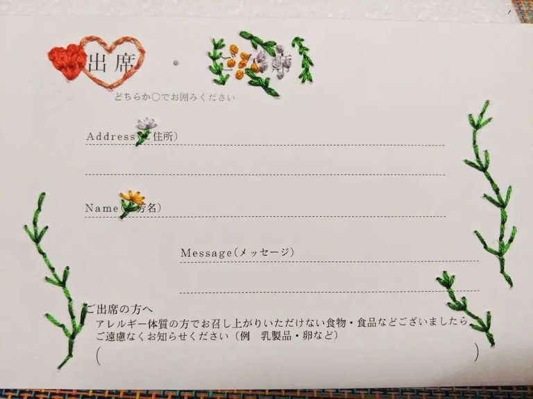 これなら簡単！結婚式招待状 返信ハガキアート イラストの描き方ポイント - おしゃれな結婚式を綴るコラム ファルベ