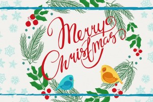 白い背景の上に書かれた英語メリー クリスマス古書のイラスト素材・ベクター Image 43609880