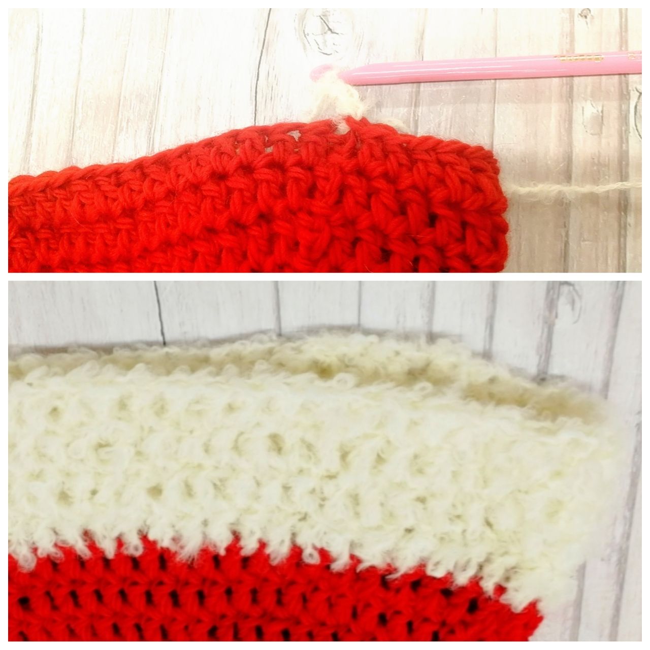 1〜2歳トナカイの帽子の編み方②クリスマス かぎ針編み はれなつ