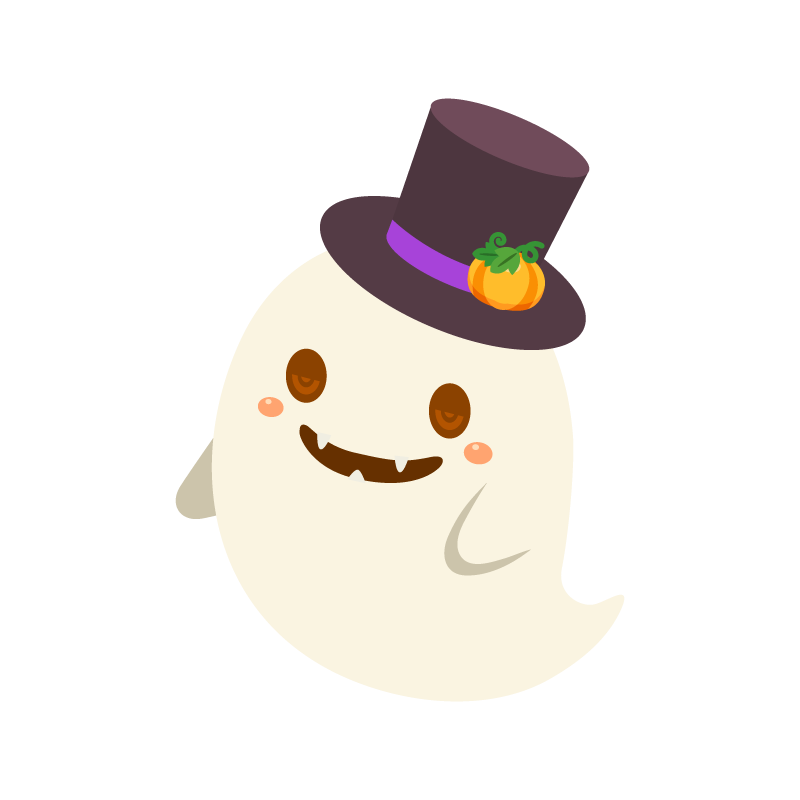 かぼちゃハロウィン 魔女帽子かぶる 無料イラスト54333素材Good