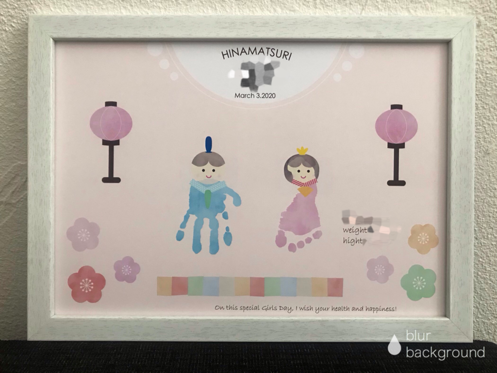 ひな祭り手形アート🎎🌸﻿ ﻿ 手形を着物に見立てた、ひな祭り手形アートに挑戦してみました！﻿ ﻿ こちらの台紙は﻿ @petapeta.artデザインのものになります。﻿ ﻿ 実は今年に入ってから講座を受けて、「petapeta-artアドバイザー」となりました😋💕﻿ ﻿ ﻿受講したきっかけは