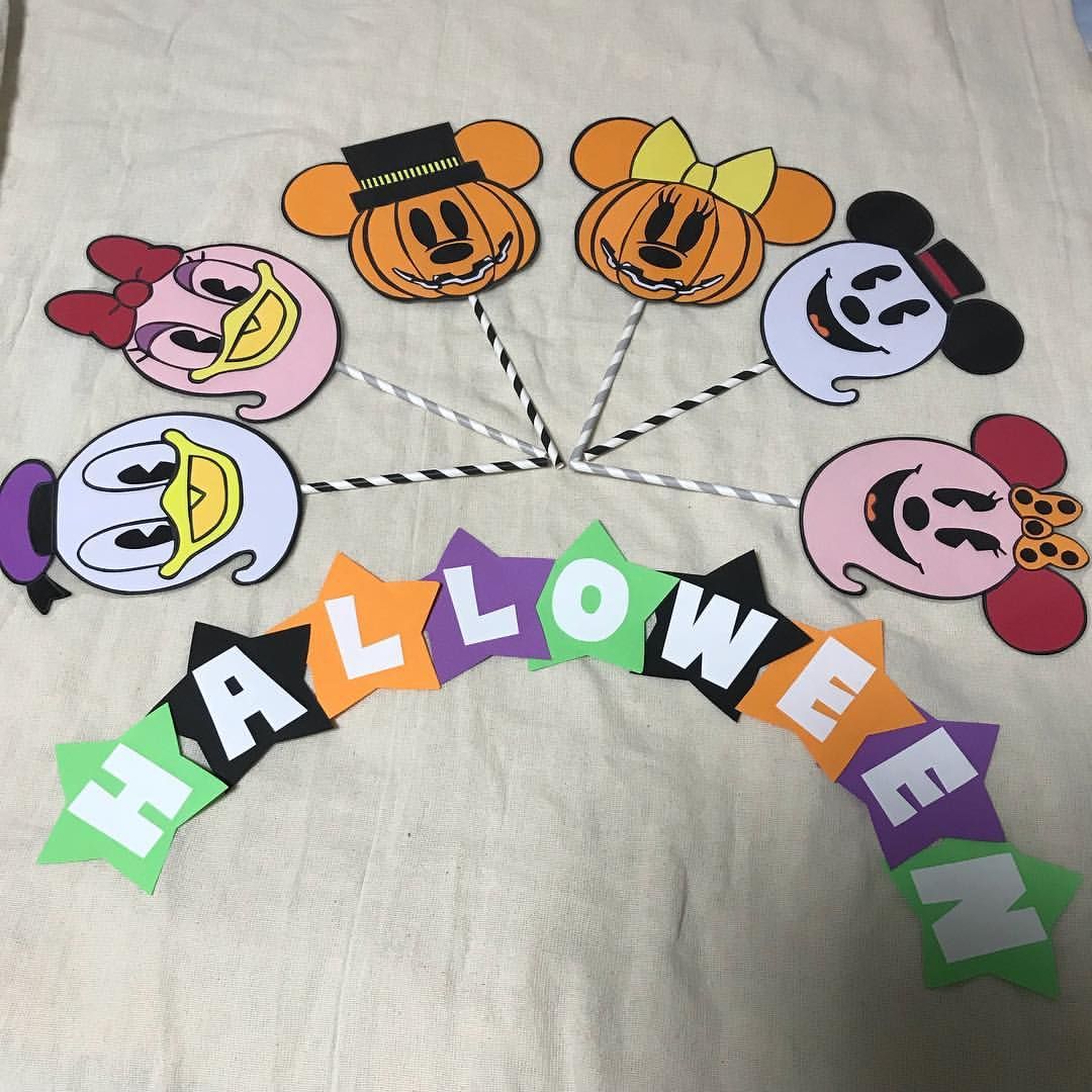 百円図鑑期 ダイソーディズニー ハロウィン インテリアプレート *2種