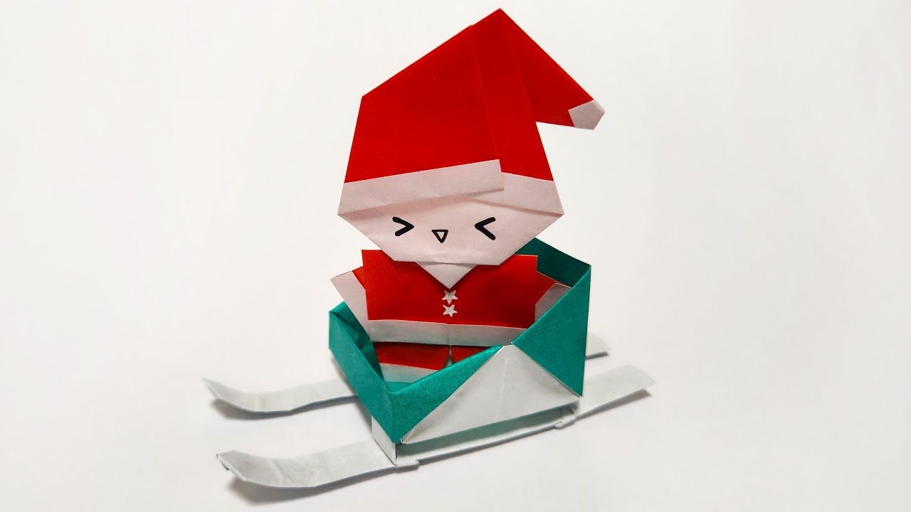 立体折り紙 サンタのソリ ～簡単な折り方・作り方 動画