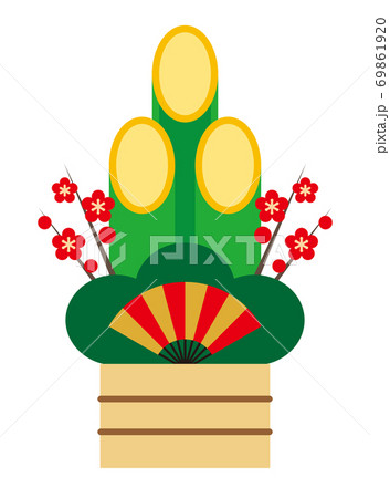 ミニ門松京２本入 門松お正月飾り正月飾り置物花火と縁起飾り有勝堂