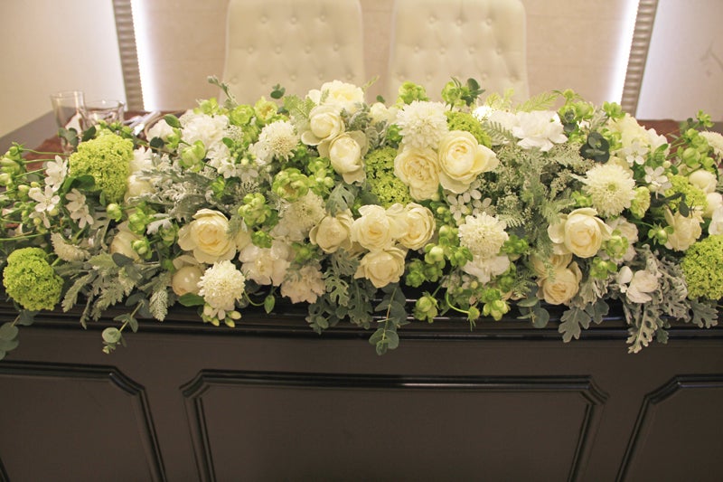 会場装花* 夏婚ということでナチュ- 結婚式準備レポ みんなのウェディング