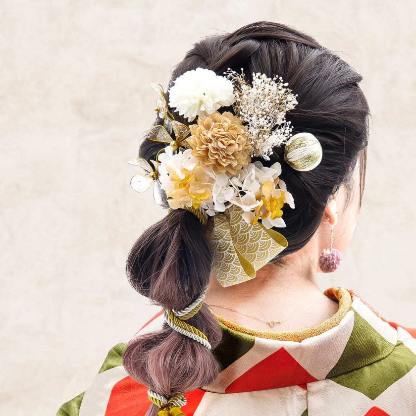 つまみ細工 髪飾り 七五三 スリーピン きもの館 創美苑