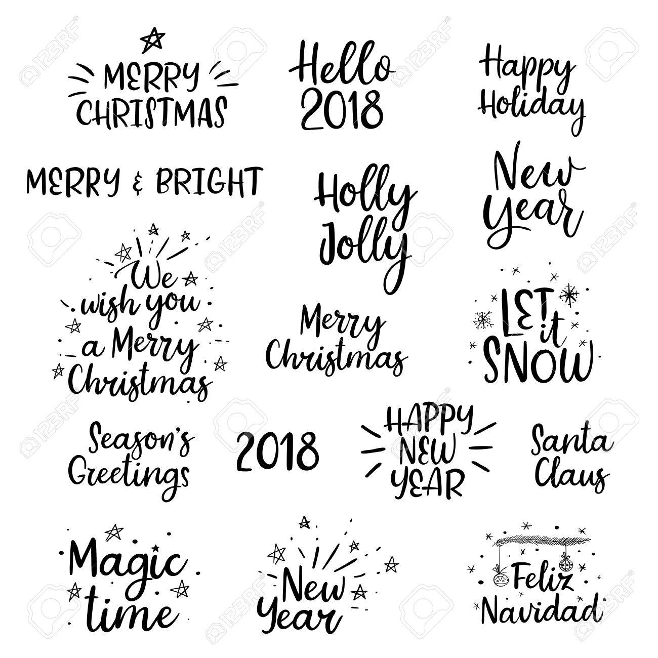 フォントだけでは表現出来ない！無料のクリスマス用ベクター飾り文字 商用可・AI・EPS・PDF－ Free-Style – ALL FREE