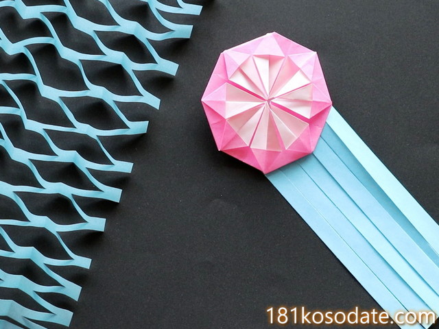 七夕飾りの簡単な作り方キラキラ星折り紙