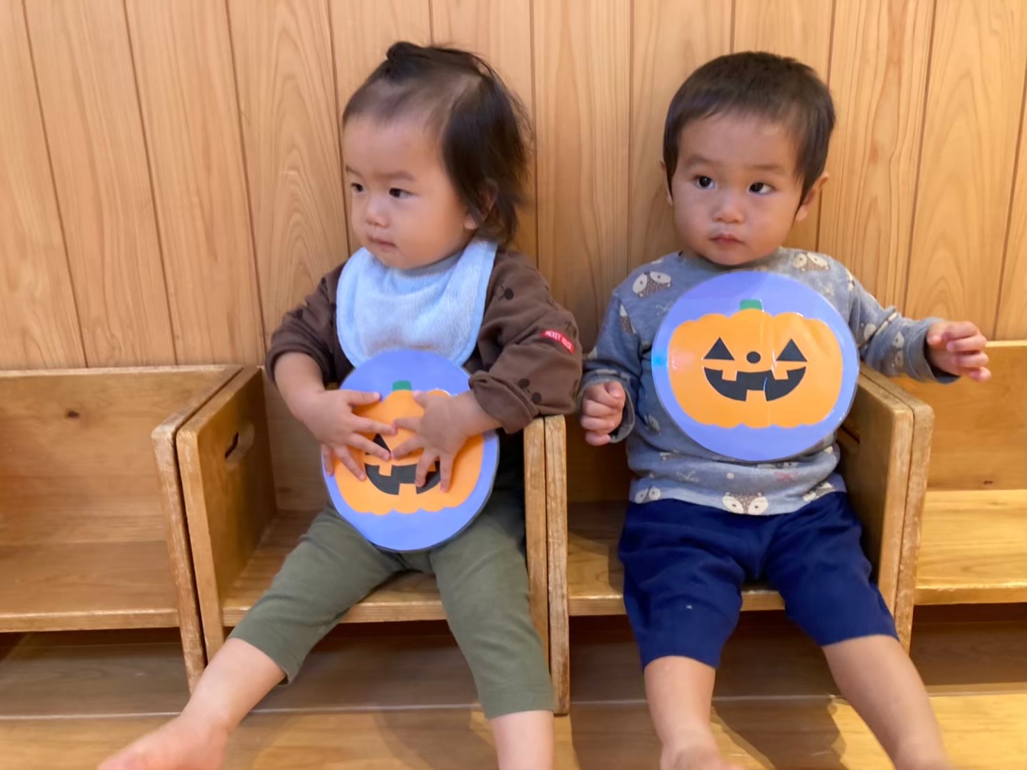 ハロウィン制作 0.1歳児クラスverブルーベル元住吉保育園