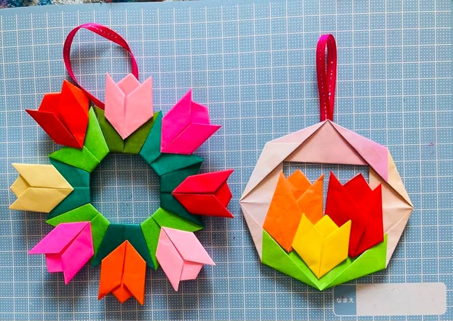 母の日リース」のアイデア 8 件折り紙 花, 母の日, 折り紙