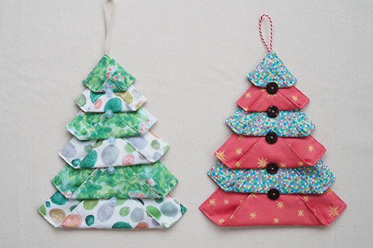 クリスマスツリー布製手作り品