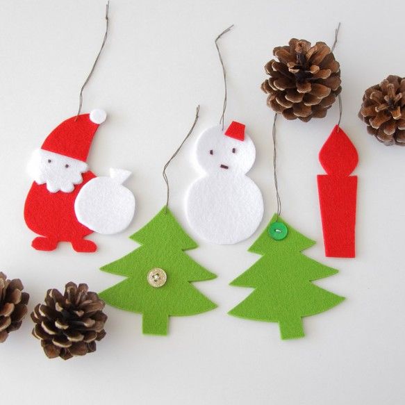 羊毛フェルト ハンドメイド クリスマス サンタクロースとトナカイ トナカイ 羊毛フェルト クリスマス ハンドメイド Xmas サンタクロース