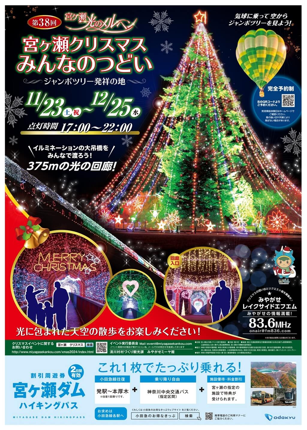 高さ日本一のクリスマス・ツリー 宮ヶ瀬ダム付近 25895000235 の写真・イラスト素材アマナイメージズ