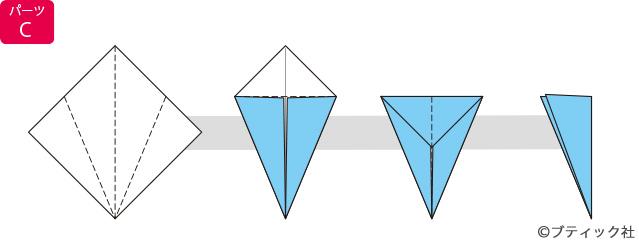 折り紙☆3D星の折り方☆簡単！ハサミで1カットで立体星おりがみレシピのpaper tocotoco