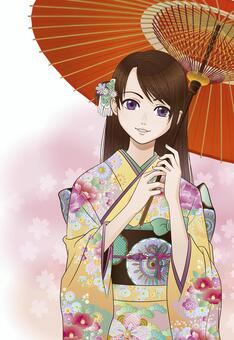 フリーイラスト振袖と紋付袴姿で成人式を迎える6種類の男女のセットでアハ体験GAHAG著作権フリー写真・イラスト素材集 - GAHAG著作権フリー写真・イラスト素材集