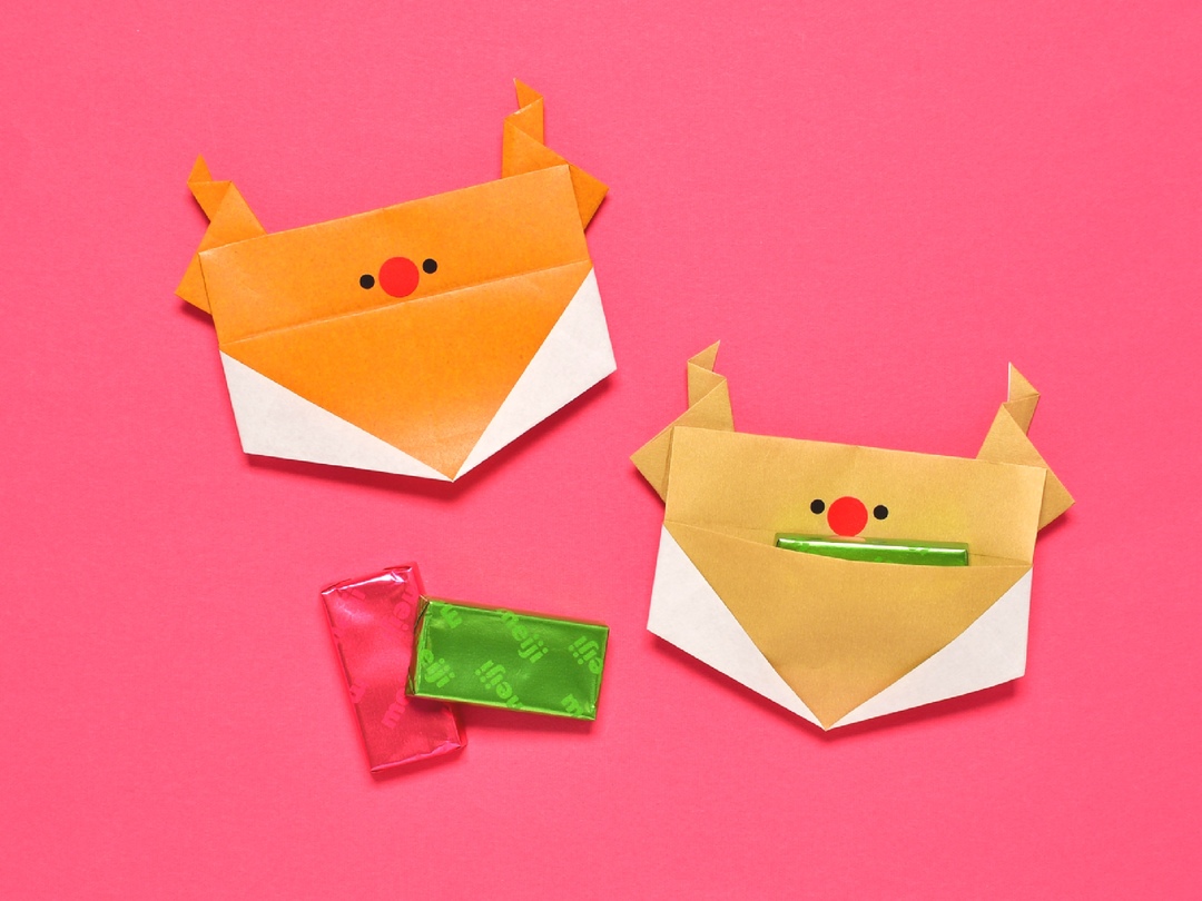 サンタさんとトナカイ 折り紙TikTok