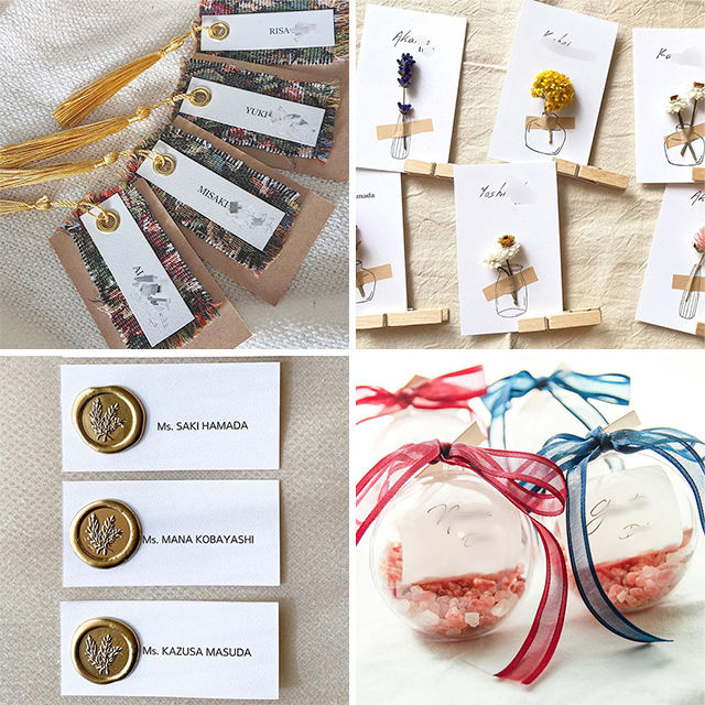 センス溢れる手作り“席札”10選個性をプラス。おしゃれ花嫁さんの素敵な実例ARCH DAYS