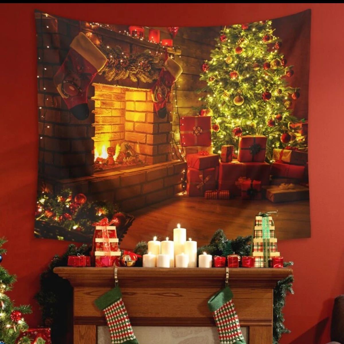 海外のオシャレなクリスマスデコレーション画像:リビングルームの飾り方Interior Design Box 海外の使えるインテリア術