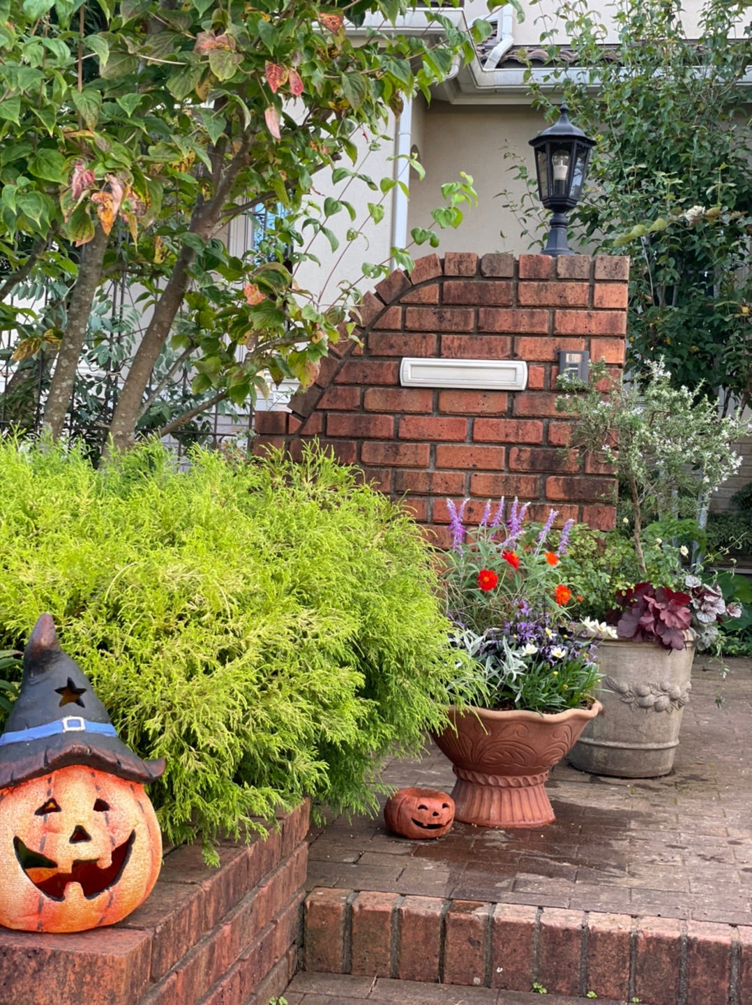 CARNAC ハロウィンオーナメント25-G-OR オレンジ CPHW55OR 4個 園芸用品 ガーデニング雑貨 オーナメント 置物 オーナメントハロウィン置物 ガーデンオーナメント 室内 屋外 ハロウィン インテリア 玄関 リビング ダイニング 装飾 オフィス 庭 ガーデニング 装飾 ガーデン