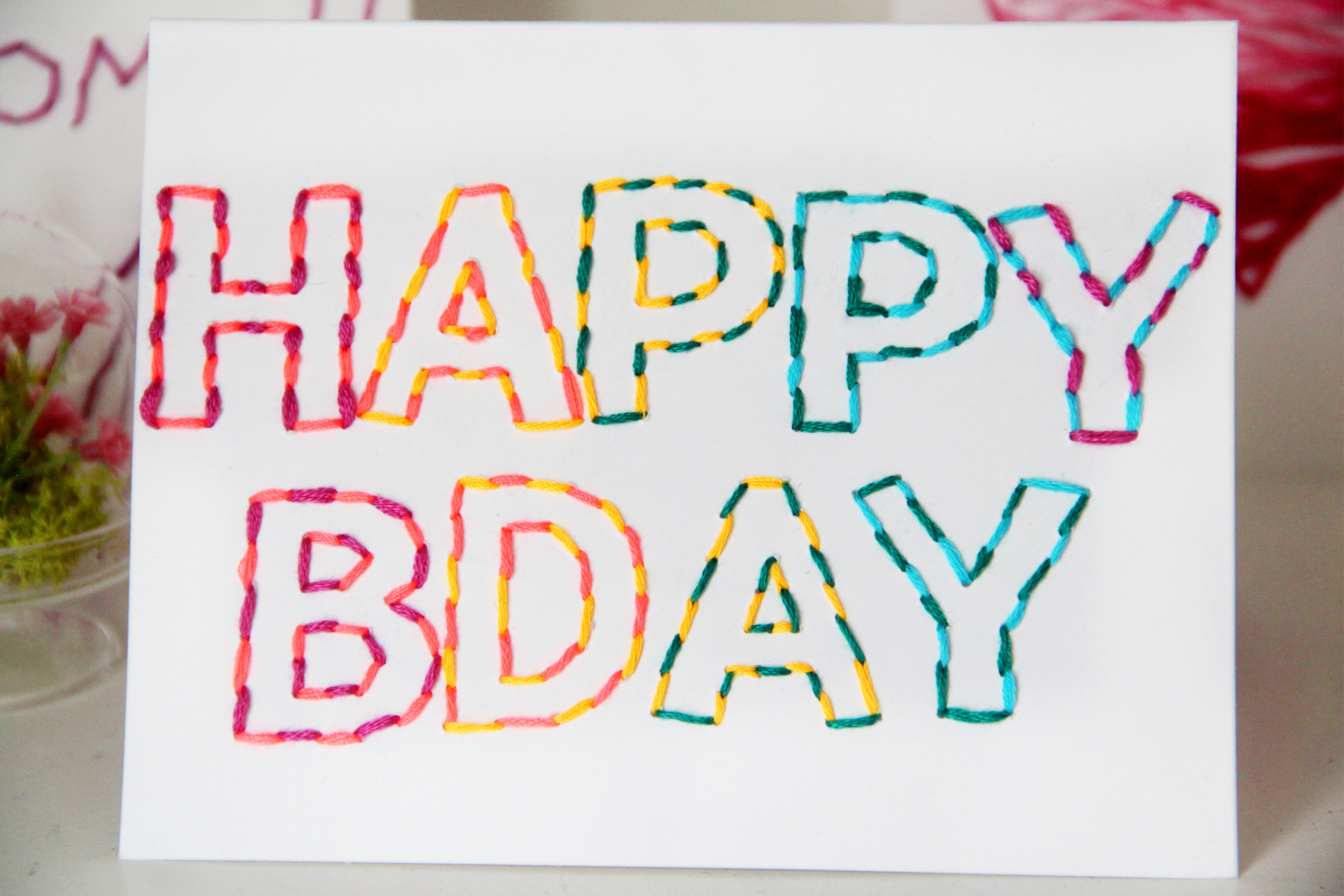 手作り誕生日カードのアイデア🌼