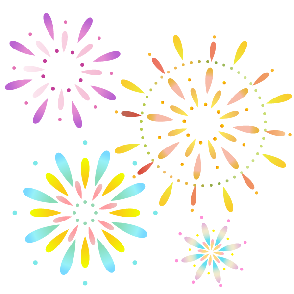 花火の背景イラスト かわいい シンプル 打上花火 花火大会 夏 イベント アイコン 夏祭りのイラスト素材90494686- PIXTA