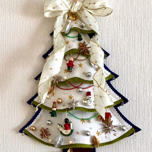 フェルトで手作り「可愛いクリスマスツリー」の作り方ぬくもり
