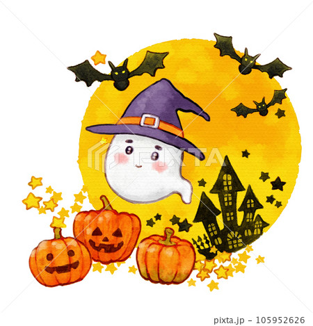 ハロウィンのかわいい背景Premiumベクトル素材