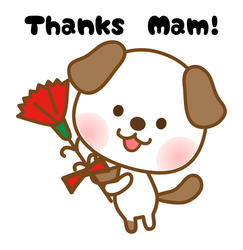 母の日のカーネーションとプレゼントのイラスト高品質の無料イラスト素材集のイラサポフリ