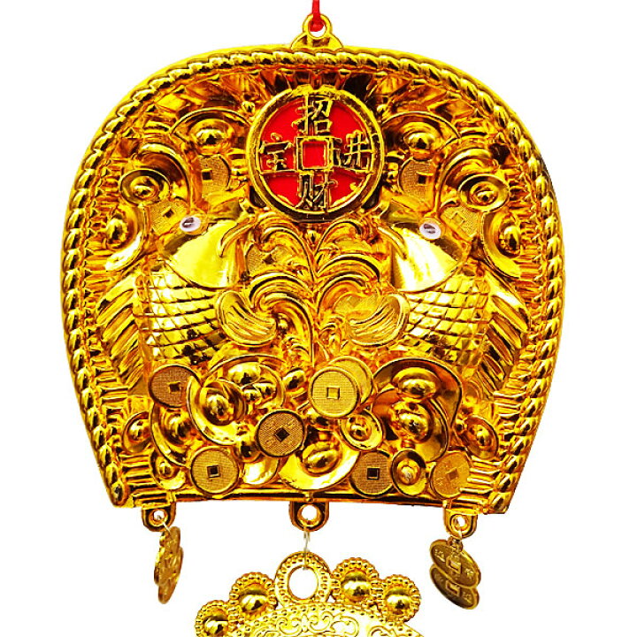 直径約41cm コストコ 旧正月 魚型 貯金箱 縁起物 置物 手描き 飾り 装飾品 アート 中国 樹脂製 富の象徴 unar New お正月飾り 水引き手作り細工金大鶴・金大亀 縁起物 日本製 壁掛け - きもの館 久五郎