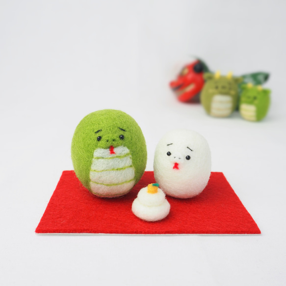 毛糸玉で作る 門松アレンジメントの作り方How to make Japanese style new year decoration