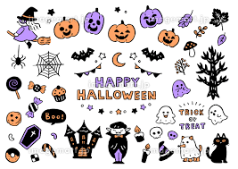 ハロウィン可愛い三日月と猫とかぼちゃ枠フレーム無料イラスト画像54660素材Good