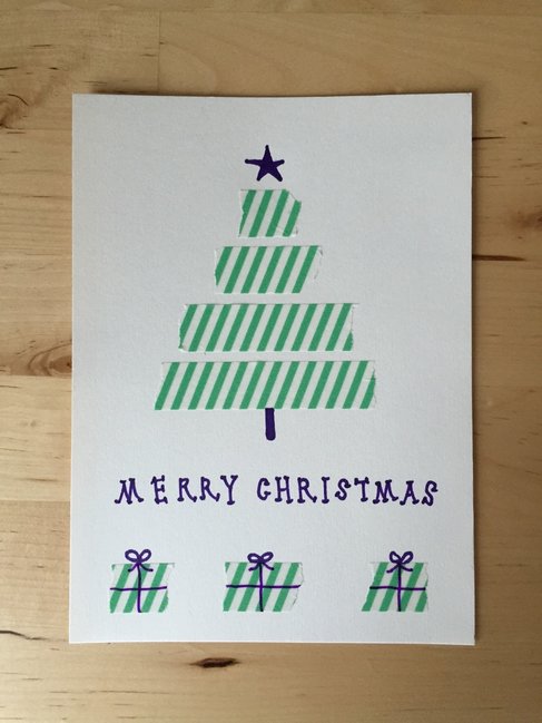 簡単クリスマスカード: てるたまごDiary