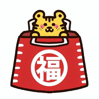 ポスター制作事例 – おめでたいイメージが漂う福袋の販促用ポスターデザインASOBOAD