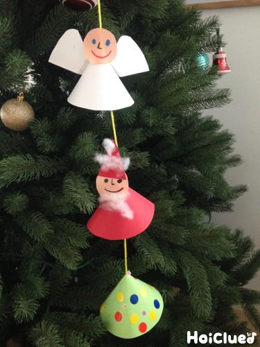 12月製作 クリスマスつるし飾り 保育園・幼稚園・こども園