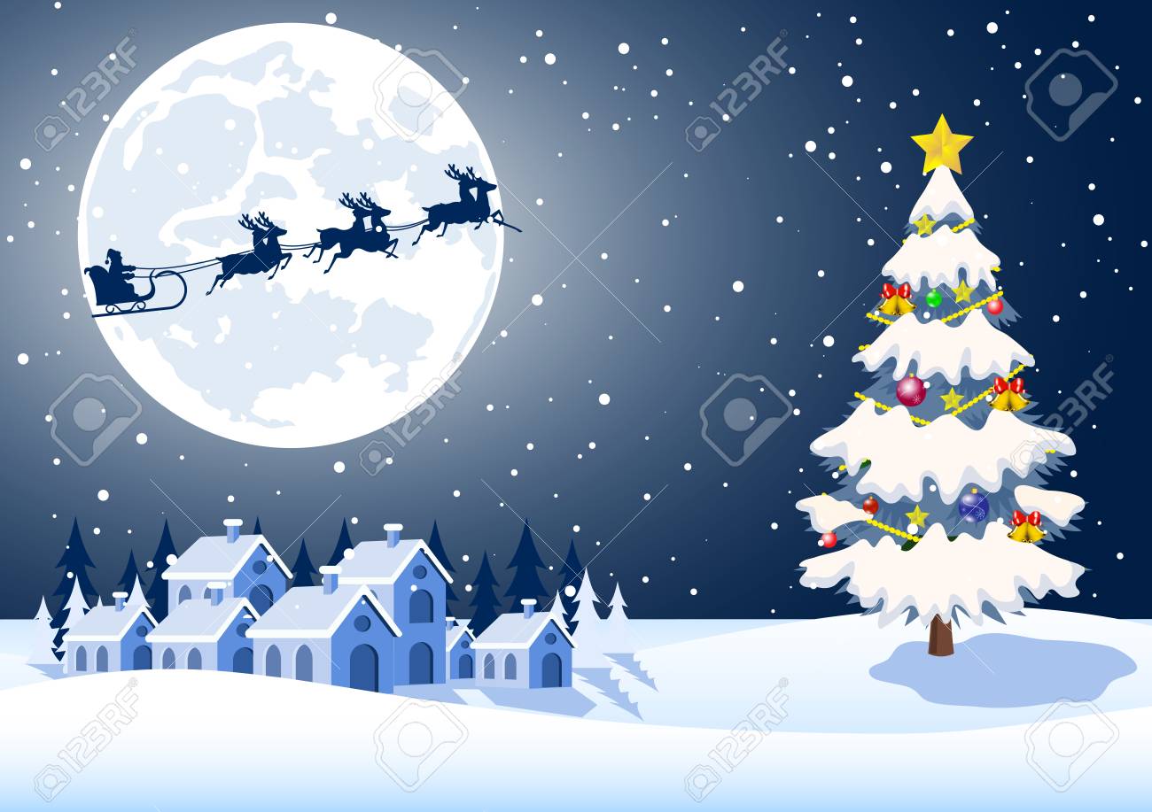 クリスマスの風景イラスト無料イラスト・フリー素材なら「イラストAC」