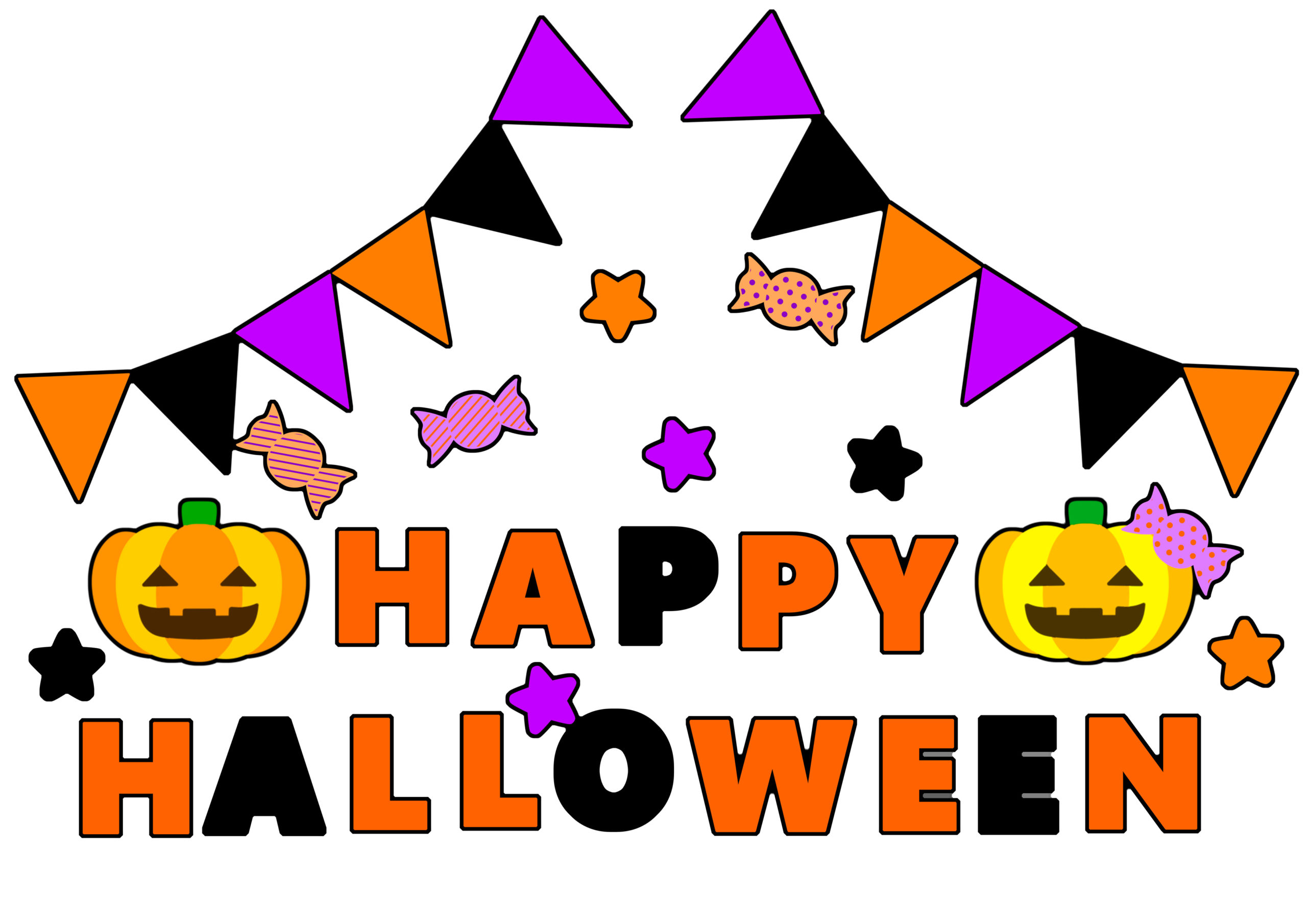 ハロウィンのぬりえイラスト無料イラスト・フリー素材なら「イラストAC」