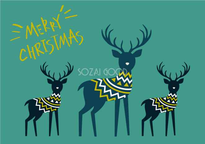 クリスマスのシンボル トナカイのシルエット イラスト素材6381252- フォトライブラリー photolibrary