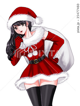 サンタ女子のイラスト素材35477460- PIXTA