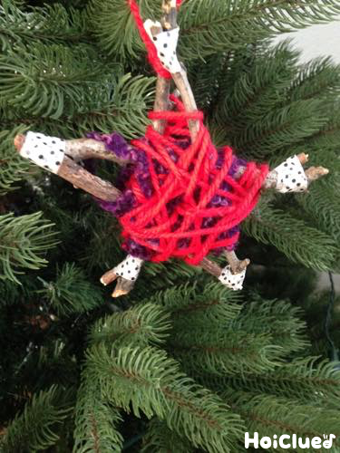 紙皿と毛糸で♪ツリーの飾り皿作りにじいろ工房