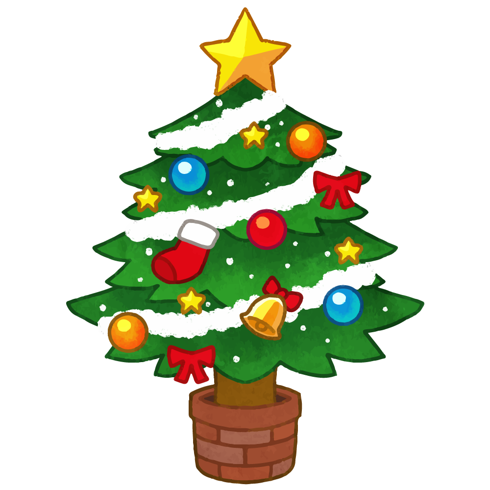 クリスマスモチーフ クリスマスツリーを描こう！超初心者でも描けるかわいいイラスト講座○かくねチャンネル