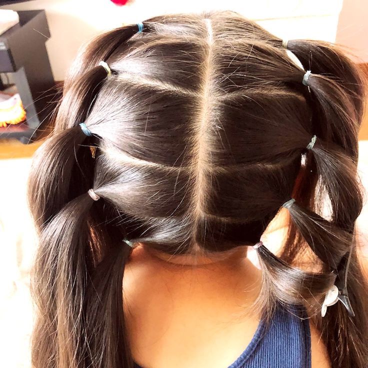 ハロウィン 子供 髪型 オレンジエクステTikTok