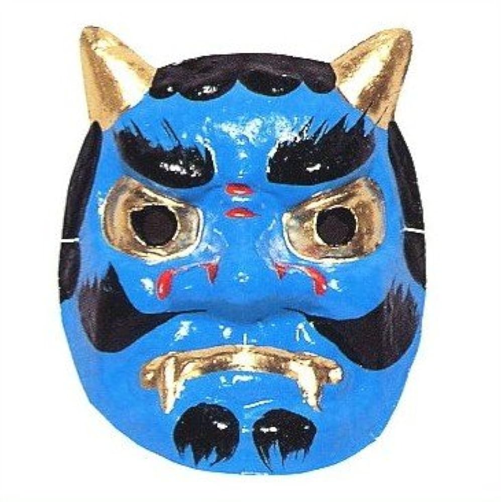 コスプレ 節分 鬼 お面 鬼のお面 ユニセックス フリーサイズ レッド ブルークリアストーン–clearstone クリアストーン 公式オンラインストア