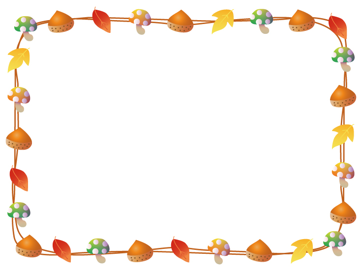 秋飾り枠イラスト無料イラスト・フリー素材なら「イラストAC」