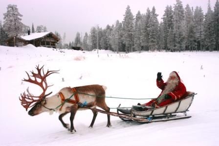 子供が乗れるサンタさんのソリ クリスマスイベント装飾演出・ディスプレイ用