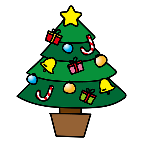 クリスマスツリー無料イラスト素材イラストプラザ
