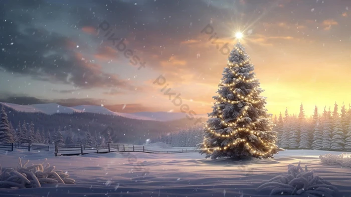 クリスマス動画素材 著作権フリー 商用利用可能 クリスマスツリー7-2